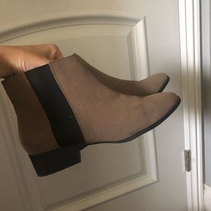 H&M Tan Suede Booties